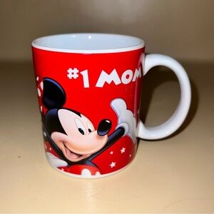 Number #1 Mom Disney Mickey Mug - Jerry Leigh Red White